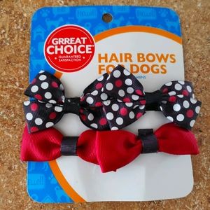 Grreat Choice Hair Bows for Dogs